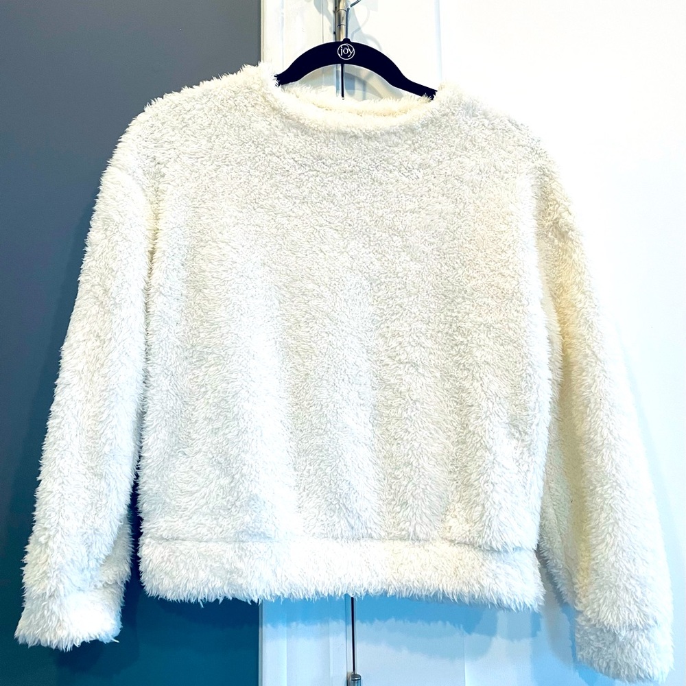 Girls Sherpa Long Sleeve Sweater